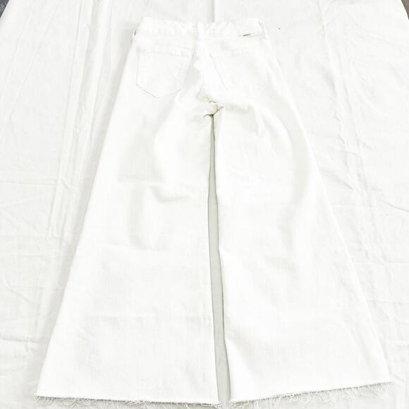 Mother Lil' Mother Lil' Roller Fray Fairest of Them All White Denim Jean Size 25 - Picture 3 of 9